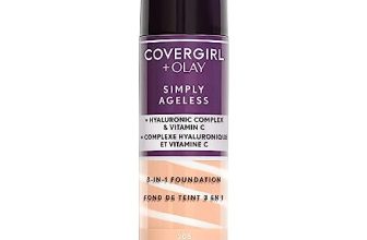 COVERGIRL+Olay Simply Ageless 3-in-1 Liquid Foundation Ivory, 1 Ounce (packaging may vary)