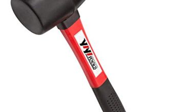 YIYITOOLS YY-2-005 Rubber Mallet Hammer With fiberglass Handle–16-oz, black