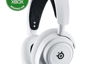 SteelSeries Arctis Nova 7X Wireless Multi-Platform Gaming Headset — Neodymium Magnetic Drivers — 2.4GHz+Bluetooth — 38Hr USB-C Battery — AI Mic — Xbox Series X|S, PC, PS5, Switch, VR, Mobile – White