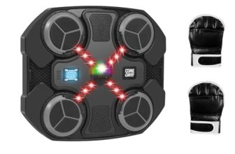 Music Boxing Machine for Kids, OCES Wall Mounted Bluetooth Smart Punching Target with Scoring Function Sports Toy for Kids, Music Boxing Target Workout Punching Equipment for Home