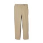 French Toast Boys’ Adjustable Waist Relaxed Fit Pant (Standard & Husky), Khaki Beige, 6 Slim