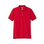 French Toast Big Boys Short Sleeve Pique Polo, Red, X-Large/14/16