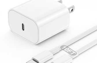 iPhone Charger Fast Charging Block,Wall Charger Plug and Long USB C to Lightning Cable Cord 10ft,Type C Charging Adapter Cube Brick Box for Apple iPhone 14 Pro Max/14 Pro/13/13 Pro/12 Mini/11/iPad Air