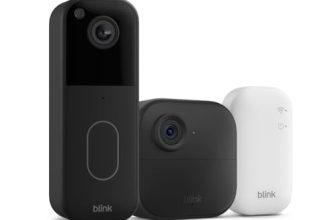 All-new Blink Video Doorbell + Outdoor 4 – Wireless smart security cameras, head-to-toe HD view, two-year battery life. Sync Module Core included – 1 camera system + Video Doorbell