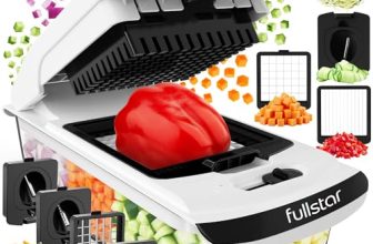 Fullstar The Original Pro Chopper – Vegetable Chopper and Spiralizer, Food Chopper with Container, Fruit Slicer, Kitchen Gadgets & Accessories, Home Essentials (4 in 1, White)