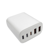 USB C Wall Charger Block, 50W Type C Fast Charging Blocks, 5-Port PD Power Adapter + QC Wall Plug, Multiport USB Wall Charger Brick Cube Compatible with iPhone, i Pad, Samsung, Tablets, White