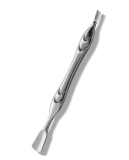 HEYCROWN Cuticle Pusher 2-in-1 Cuticle Trimmer, Cuticle Remover Tool with Fork for Manicures and Pedicures