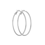 Big Hoop Earrings for Women 2024 Sterling Silver 40mm Trendy Lightweight Hypoallergenic Earring(H-10003-E2455S-40mm)