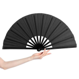 LUYUMI 13inch Large Clacking Fans for Line Dancing, Boots on the Ground Hand Rave Fan, Big Portable Folding Fans for Outdoor, Party, Decoration