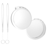 2 Pack Tracker Tag [Apple MFi Certified] Pair with Apple Find My(iOS Only) Key Item Finder Waterproof Bluetooth Smart Finder Worldwide Tracking for Pet Wallet Backpack Suitcase Bag Dog Cat Luggage