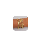 doubgood Gold Bracelets for Women Waterproof 14K Gold Plated Stretch Bracelet Stack Jewelry Set with Q Letter Charms Trendy Cuban Link Initial Jewelry Gifts for Women