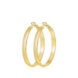 DHZJTSL Gold Hoop Earrings for Women, 14K Gold Plated Hypoallergenic Big Hoop Large Earrings Lightweight Jewelry for Women-40mm