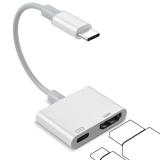 HDMI to USB C for iPhone 17/16/15 [MFi Certified] Type-C Digital AV Adapter 4K UHD USB C to HDMI Converter Screen Connector for MacBook Pro/Air, Chromebook,XPS,iPad,iPhone 17 16 15 Pro/Max, Galaxy S25