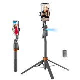 Auto Face Tracking Phone Holder, 360° Rotation Phone Tripod with Wireless Remote and Phone Holder, Selfie Stick Tripod for iPhone、Android Phone, Applied to YouTube, Vlog/TIK Tok