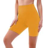 SINOPHANT High Waisted Women Biker Shorts – 6” Buttery Soft Elastic Tummy Control Shorts for Gym, Yoga, Workout(XXL,Dark Yellow)