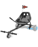 Awwscooter Go Kart Seat Attachment for Self-Balancing Scooter – Adjustable Frame Fits 6.5″, 8″, 10″ Balance Boards, Easy Install, Safe & Fun Ride for Kids and Adults, Ideal for Gifts,Classic Black