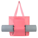 YOJOB Yoga Mat Bag Yoga Bag with Yoga Mat Carrier Carryall Shoulder Bag Reversible Tote Bag for Pilates,Office, Travel, Workout,Beach and Gym (Pink)