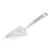REVGOZU Modern simple stainless steel with teeth triangle creative cake spatula Multi-functional simple and easy lasting cake cheese knife baking utensils