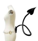 ATekatac Dragon Tail Cosplay Succubus Tail Costume Black Demon Tail (L Black)