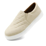 unsylvion Women’s Loafers: Stylish and Comfy Slip-On Shoes,Low Top Sneakers Beige