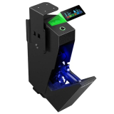 HOLEWOR Gun Safe, Biometric Pistol Safe Fingerprint Quick Access Drop Down Handgun Safe Mount Bedside Gun Safe for Desk Nightstand