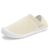 STQ House Slippers for Women Indoor Bedroom Shoes Slip on Cozy Warm Travel Home Fluffy Slipper Beige 8 US