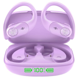 Wireless Earbuds Bluetooth Headphones Wireless Charging Case LED Display 40H Playtime Built in Mic Over Ear buds Waterproof Earphones with Earhooks Deep Bass Sound Headset for Sport Running Workout TV