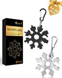 Stocking Stuffers for Adults Men, 2 Pack 18 in 1 Snowflake Multitool, Christmas Gifts for Adults, White Elephant Gifts for Men Who Have Everything,Tool Gift for Him Women Husband Boys