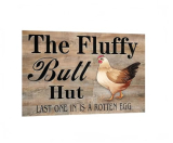 Carastora Vintage Metal Tin Sign Funny Sarcastic Party Wall Art Decor SignsFunny Chicken Coop Sign, “Last One In Is A Rotten Egg” Metal Tin Sign, 8×12 Inch Wall Decor for Farm, Poultry House, Kitchen, and Barn