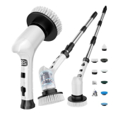 Electric Spin Scrubber for Cleaning Bathroom,Cordless Power Shower Scrubber – Electric Cleaning Brush for Tile Tub Bathtub Kitchen Wall Cleaning