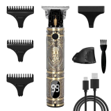 YLUIQDZL Hair Clippers for Men,Cordless Professional Hair Trimmer with LCD Display,T-Blade Rechargeable Trimmer Shaving Kit Gifts for Men