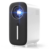 Mini Bluetooth Portable Movie Projector – HISION 1080P Projector 4K Home Projector Outdoor TV Projector 8500L Video LED Projector Compatible with TV Stick Laptop Phone Tablet HDMI USB DVD White