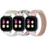 QHBAMD 3 Pack Nylon Watch Bands Compatible with Gabb/Gizmo/SyncUP Smartwatch, Soft Breathable Hook & Loop Replacement Straps