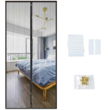 Magnetic Screen Door, Fit Door Size:Around 36” x 82“; 39″ x 83″ Self Seeling Door Screen,Keep Bugs Out Screen Door, Let Cool Breeze in, Pet and Kid Friendly, Works with Various Doors (36″x82″)