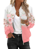 Zeagoo Women’s Bomber Jacket Casual Coat Zip Up Spring Fall Clothes with Pockets S-XXL