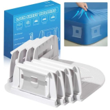 GUDGSHJA Bed Sheet Holders for Corners,4Pcs Sheet Holders Keep Sheets Firm&Tight,Heavy Duty Fitted Sheet Holders,No More Loose Bedding, Fit All Mattress Sizes, Easy One-Time Installation