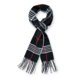 vimate Women’s Plaid Blanket Winter Black Striped Check Scarf Warm Cozy Tartan Wrap Oversized Shawl Cape (US-07)