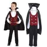 Sincere Party Boy’s Vampire Costume Halloween Deluxe Dracula Costume for Kids,Top,Pants,Cape All In (12-14)