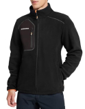 DURAWERK Fleece Jacket Mens Full Zip Lightweight Winter Jackets for Men Casual Outwear with Pockets for Hiking & Work