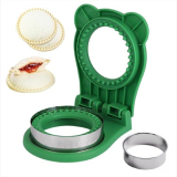 XBllcyiv Uncrustable Sandwich Maker,Sandwiches Pocket Circle Shape 3.7Inch Sandwich Cutter and Sealer,Sandwich Cutter for Kids Breakfast and lunchboxes (Green)