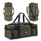 Large Duffle Bag for Travel – Men & Women, Foldable Gym Duffle Backpack, Heavy Duty Tactical Military Canvas Duffel Bags, Extra Big Carry On with Shoe Pockets, Waterproof (80L/103L)