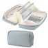 Eunion Bath Toy Storage Organizer, Adhesive Shower Caddy Shower Organizer, Bathtub Toy Holder, Large Capacity Wall Mounted Holder No Drill Shelves Rack, Clear Black