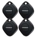 Air Tracker Tag-4 Pack: Smart Bluetooth Tracker Item Finder Work with Apple Find My (iOS only), Luggage Tracker for Kids Keys Wallet Bags Pets, Locator Tracking Device for Home Outdoor Travel Hiking