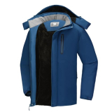 CAMEL Men’s Winter Ski Jackets Waterproof Snow Coat with Hood Mountain Windproof Rain Jacket