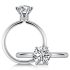 DMSF Moissanite Wedding Band for Women 925 Sterling Silver Half Eternity Band D Color VVS1 Clarity Moissanite Ring Stackable Anniversary Band Size 8.5