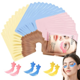 30 Pairs Under Eye Patches,Tri-color Star Under Eye Mask Patches for Sleepover Party,Cooling Eye Patches for Puffy Eyes and Dark Circles,Blueberry+Watermelon+24K Gold Hydrogel Overnight Eye Patches