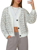 EXLURA Women’s Chunky Knit Open Front Cardigan Sweaters Long Sleeve Tweed Sweater Jacket Fall Winter Outerwear Coats 2025