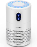 MOOKA Air Purifiers for Home Large Room up to 1076 ft², H13 True HEPA Air Filter Cleaner, Odor Eliminator, Remove Smoke Dust Pollen Pet Dander, Night Light(Available for California)