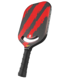 Warping Point Ascent Pickleball Paddles | Carbon Fiber Pickleball Racket with Aero Throat | Textured Grit Surface | 16mm Hexa Polymer Core | USAPA Approved | Designed for Power & Spin | Red