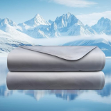 jiaao Cooling Comforter Full Size, Cooling Blanket for Hot Sleepers, Lightweight Breathable Summer Blanket, All-Season Double Side Bedding Comforter for Night Sweats Relief (Gray, 79″x90″)